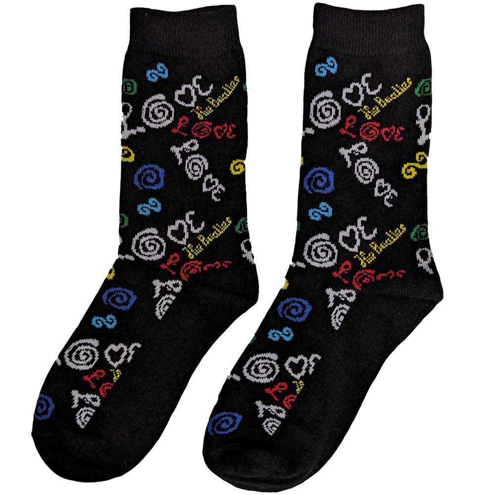 The Beatles Ladies Ankle Socks: Love (Dark Blue) (UK Size 4 - 7)