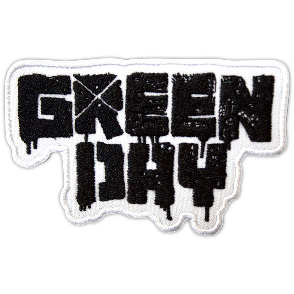 Green Day Standard Patch: 21st Century Breakdown B&W Logo