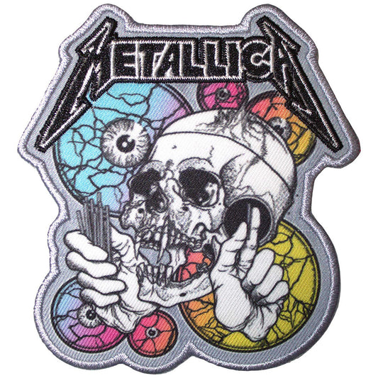 Metallica Standard Patch: The Shortest Straw Multicolored Eyes