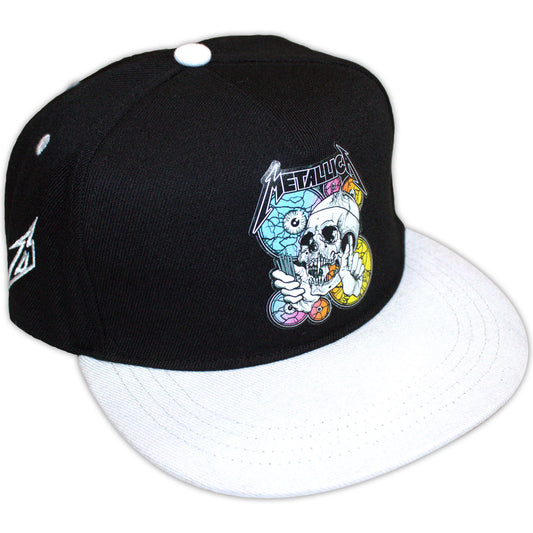 Metallica Unisex Snapback Cap: The Shortest Straw Multi Eyes