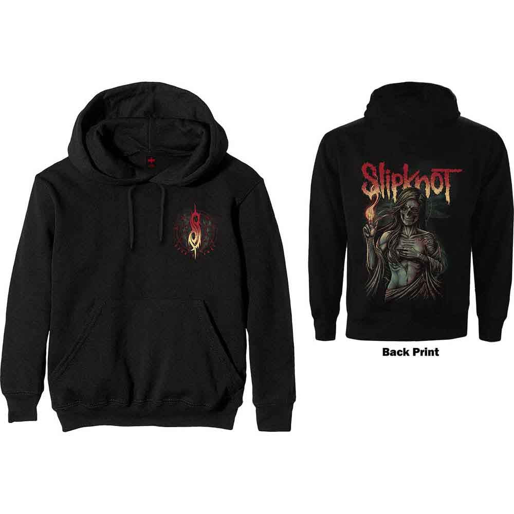 Slipknot Unisex Pullover Hoodie: Burn Me Away (Black) (Back Print)